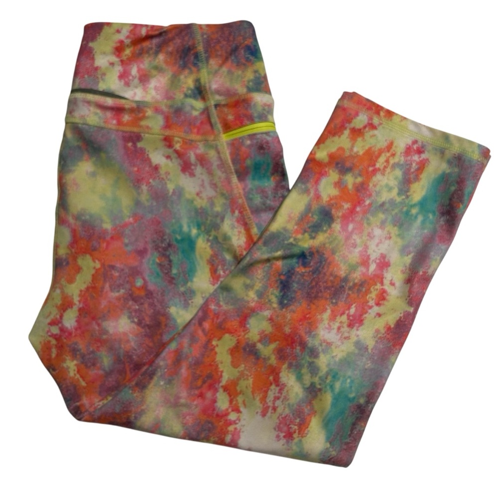 Cropped Tie Dye Work Out Yoga Pants size Small